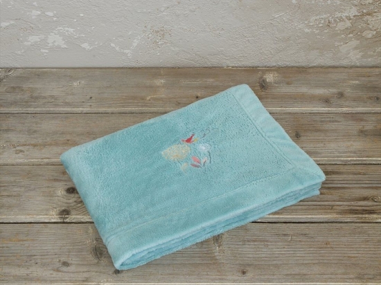 Κουβέρτα Βρεφική Chirp Chirp Mint Nima Αγκαλιάς 80x110cm Πολυέστερ