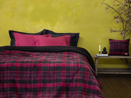 Κουβερτοπάπλωμα Noit Red-Black Nima Μονό 160x220cm Πολυέστερ