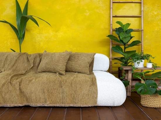 Ριχτάρι Velvety Greenery Nima Διθέσιο 180x240cm Chenille-Acrylic