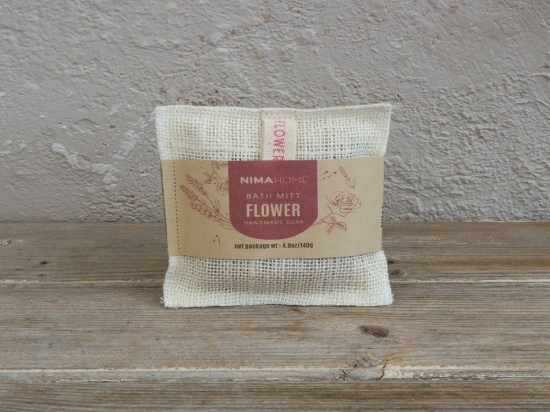 Σαπούνι-Σφουγγάρι Απολέπισης Wash Pad Flower 140g Nima Σαπούνι