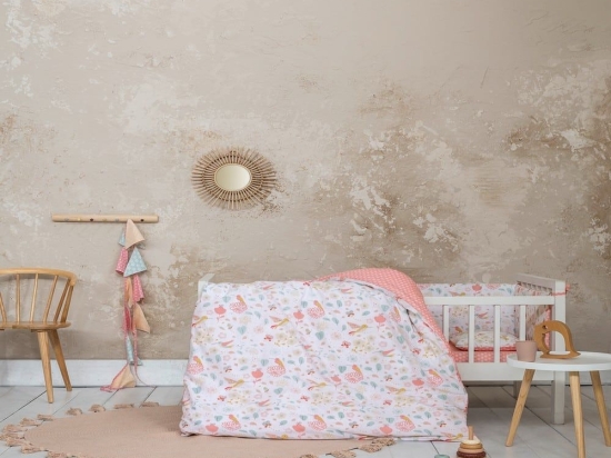 Σεντόνια Βρεφικά Chirp Chirp (Σετ 2τμχ) Pink-Multi Nima Λίκνου 100% Βαμβάκι
