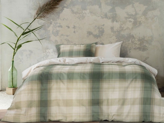 Μαξιλαροθήκες Naive (Σετ 2τμχ) Green-Beige Nima 52X72 52x72cm 100% Βαμβάκι