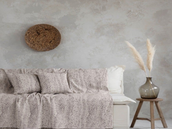 Ριχτάρι Piel Taupe Nima Τριθέσιο 180x300cm Βαμβάκι-Πολυέστερ