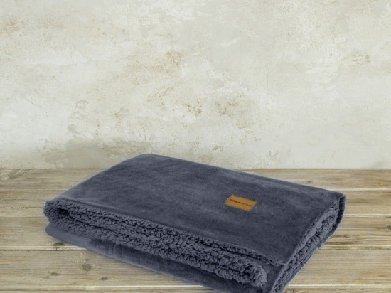 Κουβέρτα Καναπέ Nuan Dark Grey Nima 130X170 130x170cm Polyester