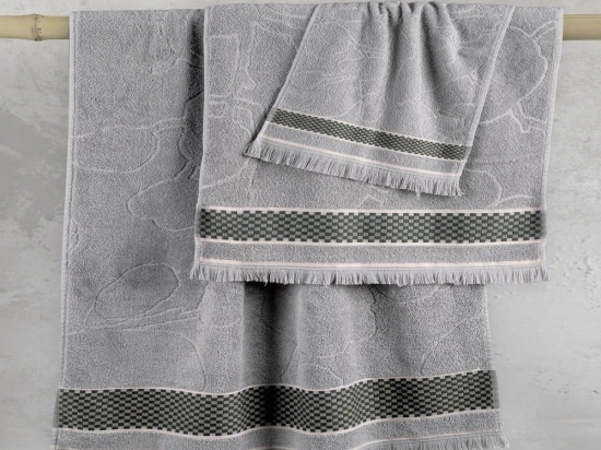 Πετσέτα Sutra Grey Nima Χεριών 30x50cm 100% Βαμβάκι