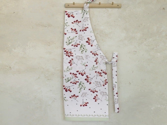 Ποδιά Κουζίνας Χριστουγεννιάτικη Mistletoe One Size Red-White Nima One Size