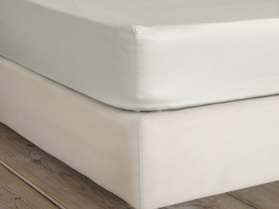 Σεντόνι Superior Satin Με Λάστιχο Fog Beige Nima Υπέρδιπλo 165x240cm 100% Βαμβακοσατέν