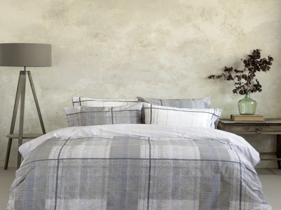 Σεντόνια Serene (Σετ 4τμχ) Grey Nima Υπέρδιπλo 240x260cm 100% Βαμβάκι
