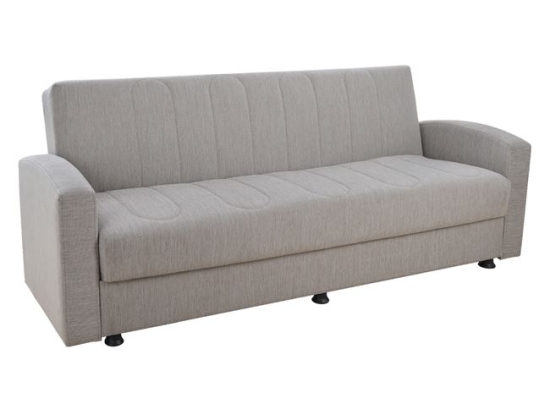 ΚΑΝΑΠΕΣ ΚΡΕΒΑΤΙ 3ΘΕΣΙΟΣ DIMOS V04 ΜΠΕΖ HM3074.02 220x77x83 εκ.