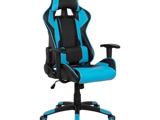 ΠΟΛΥΘΡΟΝΑ GAMING DARIUS HM1072.08 ΜΑΥΡΗ-ΣΙΕΛ 66,5x70x(122-129) cm