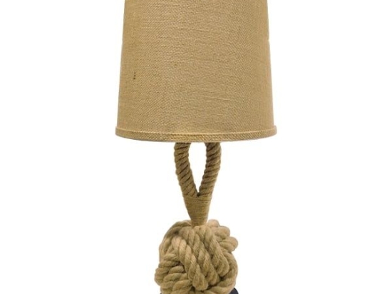 Επιτραπέζιο Φωτιστικό Πορτατίφ Monkey Fist 01162 Beige GloboStar Σχοινί