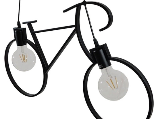 Φωτιστικό Οροφής Bike 01213 Black GloboStar Μέταλλο