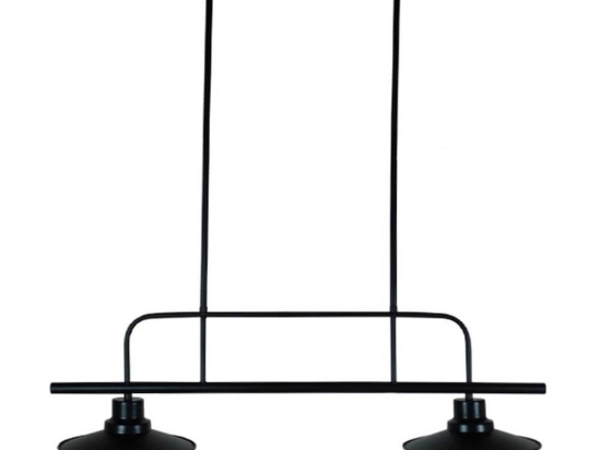 Φωτιστικό Οροφής-Ράγα Billiard Black 01007 GloboStar Μέταλλο