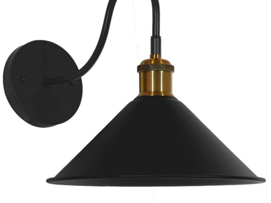 Φωτιστικό Τοίχου-Απλίκα Anbet 01121 Black GloboStar Μέταλλο