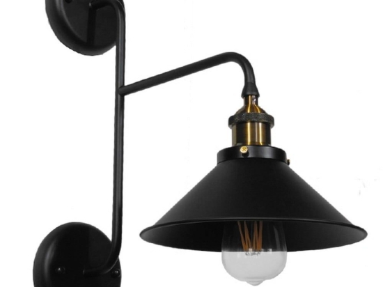 Φωτιστικό Τοίχου-Απλίκα Mageor 01120 Black GloboStar Μέταλλο