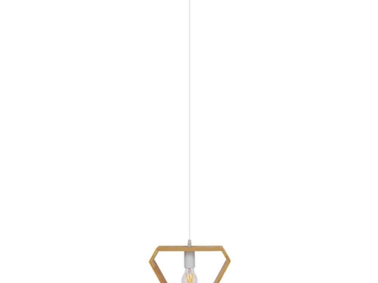 Φωτιστικό Οροφής Elise 01430 1xΕ27 29x8x28cm Natural Oak GloboStar