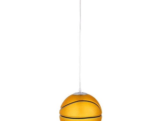 Φωτιστικό Οροφής Παιδικό Spalding Nba 00649 1xΕ27 Φ25x25cm Orange GloboStar