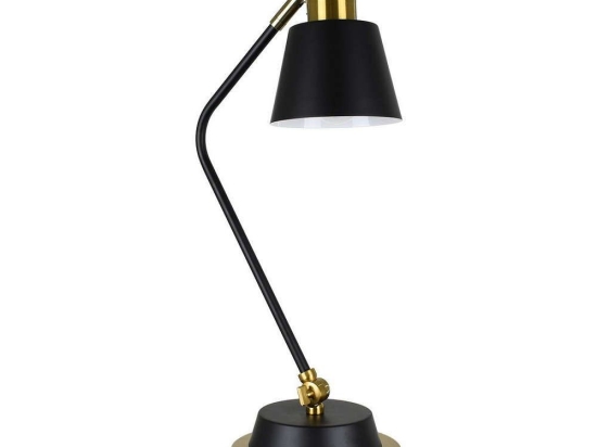 Φωτιστικό Επιτραπέζιο Leto 00834 1xE27 Φ13cm 30x18x54cm Black-Gold GloboStar