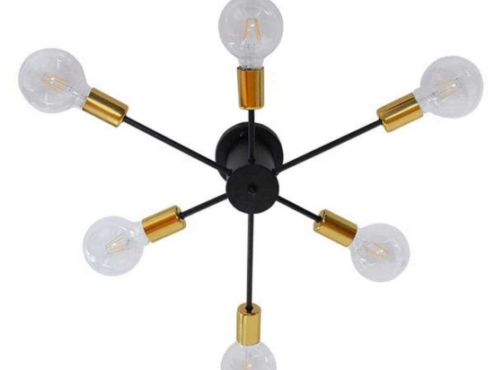 Φωτιστικό Οροφής - Πλαφονιέρα Damasco 01384 6xE27 Φ58x17cm White GloboStar