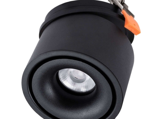 Φωτιστικό Οροφής - Σποτ  Χωνευτό Omega-R 60297 12W Led Φ10x8,2cm Black GloboStar