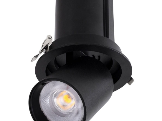 Φωτιστικό Οροφής - Σποτ  Χωνευτό Virgo-B 60312 Led 20W Φ13,5x14cm Black GloboStar