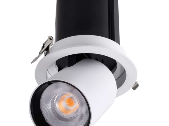 Φωτιστικό Οροφής - Σποτ Χωνευτό Virgo-B 60311 20W Led Φ13,5x14cm White-Black GloboStar