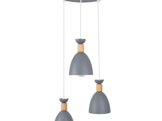 Φωτιστικό Οροφής Ava 61574 E27 35x130cm Grey GloboStar