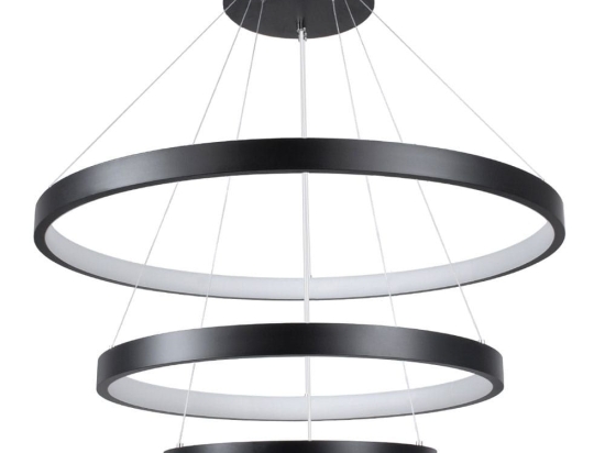 Φωτιστικό Οροφής Nemesis Trio 61170 Led 120W Φ40x60x80cm Black GloboStar