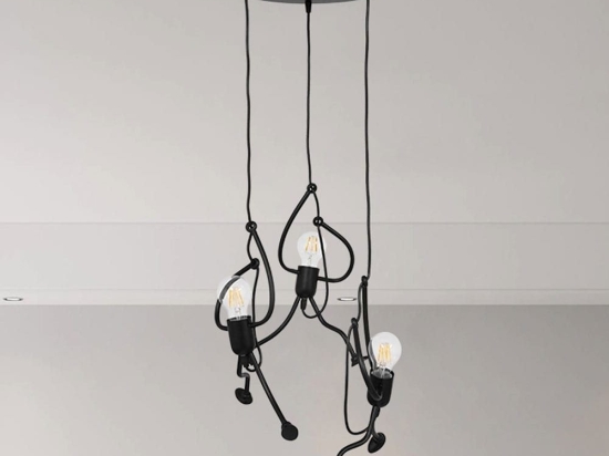 Φωτιστικό Οροφής Figure 10001655 E27 Φ45x40cm Black GloboStar
