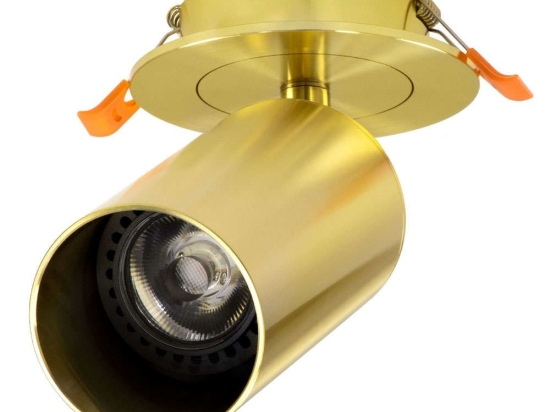 Φωτιστικό Οροφής - Σποτ Χωνευτό Leo 60352 GU10 Φ6x17cm Gold GloboStar