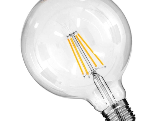 Λαμπτήρας Led Long Filament 99013 G125 E27 8W 880lm Dimmable Clear GloboStar