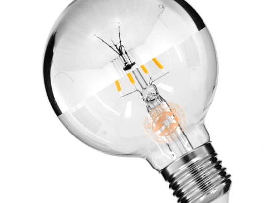 Λαμπτήρας Led Filament 99104 G80 E27 4W 440lm Dimmable Clear-Chrome GloboStar 4W