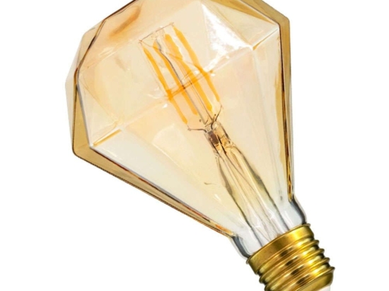 Λαμπτήρας Led Filament 99161 D90 E27 6W 560lm Dimmable Honey GloboStar 6W