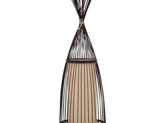 Φωτιστικό Δαπέδου Azores 01754 Φ30x90cm 1xE27 Dark Brown GloboStar