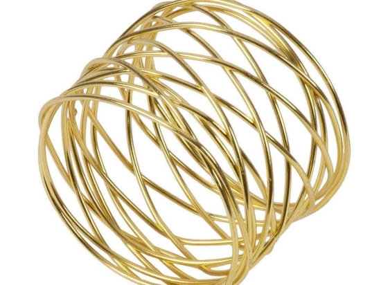 Δαχτυλίδι Πετσέτας Gourmet 35001 Φ5x3,5cm Gold GloboStar Μέταλλο