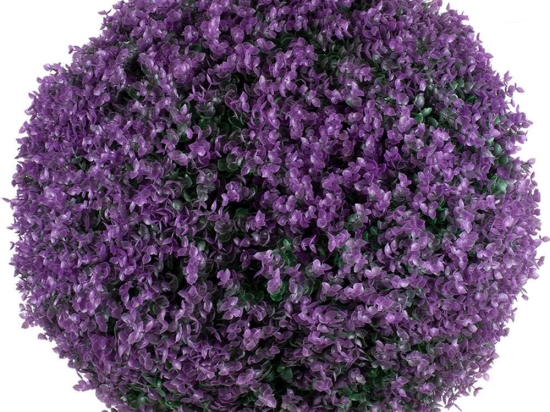 Τεχνητό Φυτό Θάμνος Πυξάρι 78524 Φ66cm Green-Purple GloboStar Πλαστικό