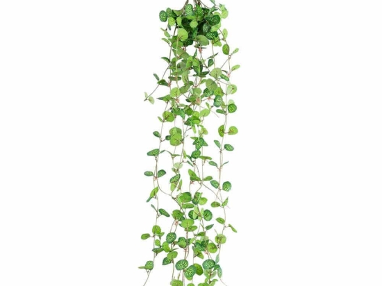 Τεχνητό Κρεμαστό Φυτό Ivy 20237 15x6x75cm Green GloboStar Πολυαιθυλένιο,Ύφασμα
