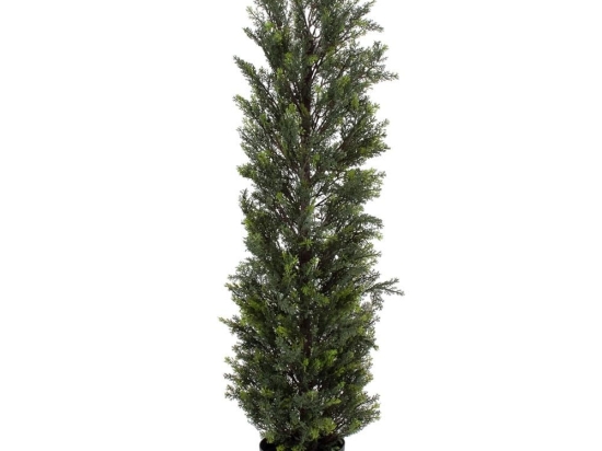 Τεχνητό Δέντρο Lemon Cypress 20152 150cm Brown-Green Globostar Πολυαιθυλένιο,Ξύλο