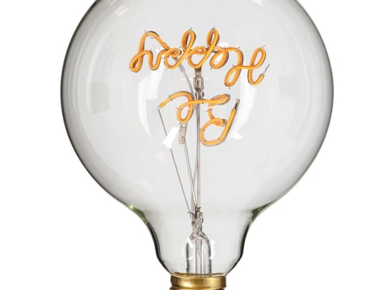 Λαμπτήρας Led Be Happy 99258 Φ12,5x18cm E27 4W 340lm Dimmable 2200K Clear Globostar 4W
