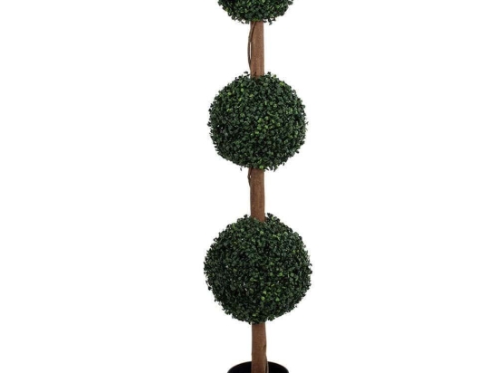 Τεχνητό Δέντρο Πυξός 20400 150cm Brown-Green Globostar Πολυαιθυλένιο,Ξύλο
