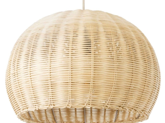 Φωτιστικό Οροφής Raito Boho 01824 Φ40x25cm 1xE27 Beige GloboStar