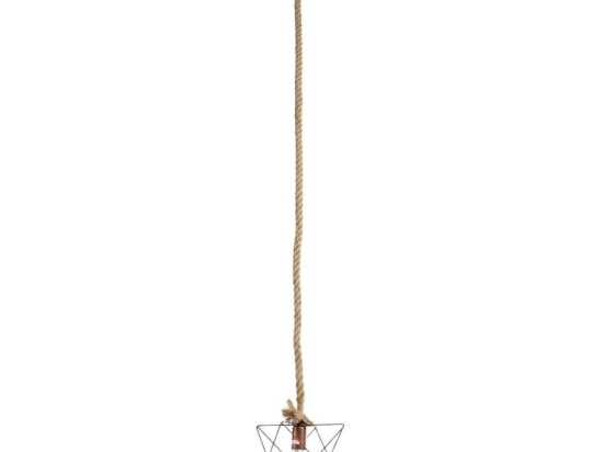 Φωτιστικό Οροφής Κρεμαστό Kazemi 02019 1xE27 IP20 18x18x17cm Copper-Black GloboStar