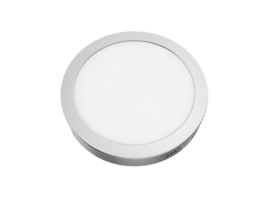 Panel Led Arca1830RNM 18W 3000K 1400lm Nickel Aca Στρόγγυλο Αλουμίνιο