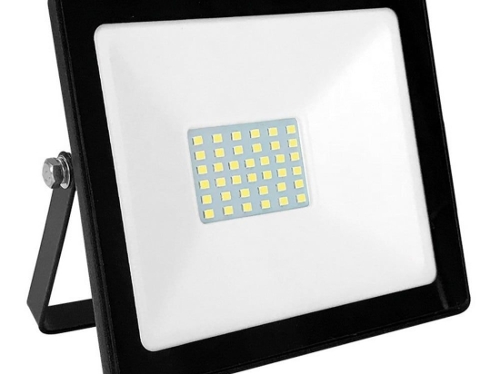 Προβολέας Led Q3030 30W 3000K 2400lm Black Aca Αλουμίνιο