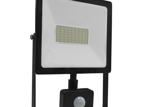 Προβολέας Led Q5030S 50W 3000K 4000lm Black Aca Αλουμίνιο