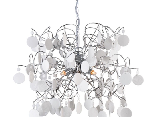 Φωτιστικό Οροφής 4ΧG9 SF633914W Φ55XH150cm White Aca Acrylic
