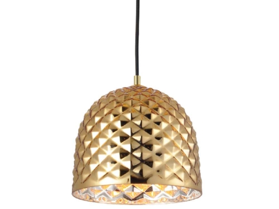 Φωτιστικό Οροφής 1ΧΕ27 V36352PB Φ24ΧΗ120cm Bronze Aca Γυαλί