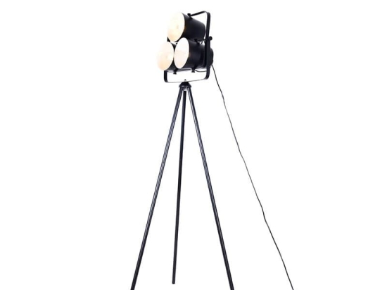 Φωτιστικό Δαπέδου AR1173F149B 3ΧΕ27 60Χ60ΧΗ149 Black Aca Decor Μέταλλο