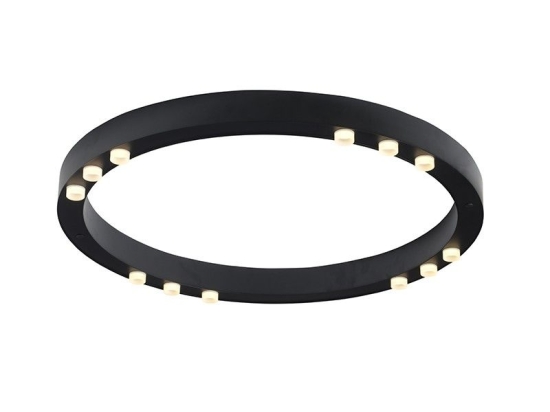Φωτιστικό Οροφής - Πλαφονιέρα Led JNAC36LED65BK 36W COB 3000K 3240lm D65ΧΗ6,5 Black Aca Decor Αλουμίνιο