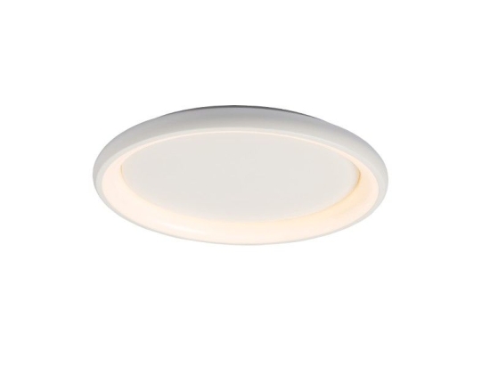 Φωτιστικό Οροφής - Πλαφονιέρα Led BR71LEDC41WH 34W 3000K 2330lm D41XH8,5 White Aca Decor Μέταλλο,Πλαστικό